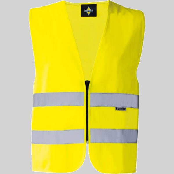 Korntex Warnweste mit Reissverschluss Miniaturansicht